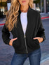 Damen Zip-Up Jacke | Casual Sweatshirt mit Taschen & Kapuze